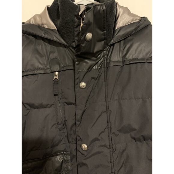 Burton Mens Winter Jacket XL Black Insulated Down Puffer Pockets Zipper Snaps - Picture 5 of 16